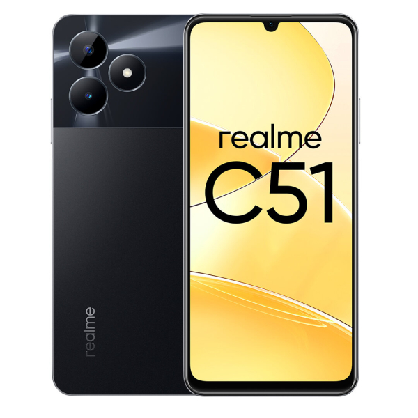 Смартфон realme C51 4/128 ГБ, черный